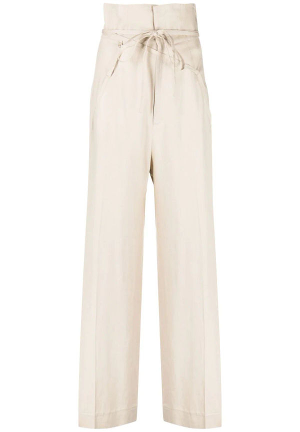 Jacquemus Novia byxor med hög midja - Neutral