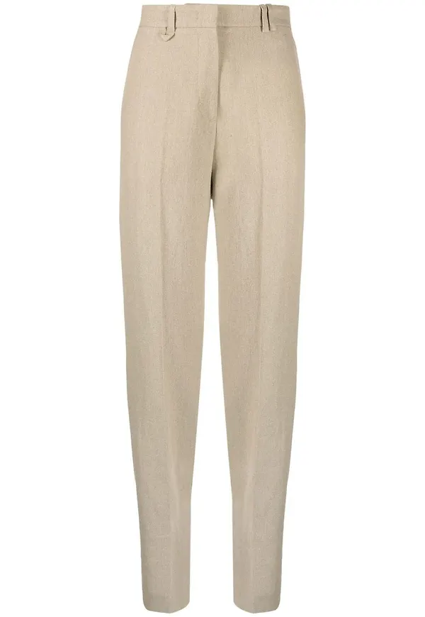 Jacquemus plisserade finbyxor - Neutral