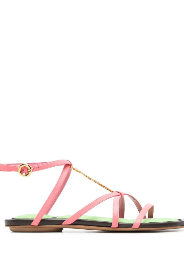 Jacquemus Pralu sandaler med remmar - Rosa