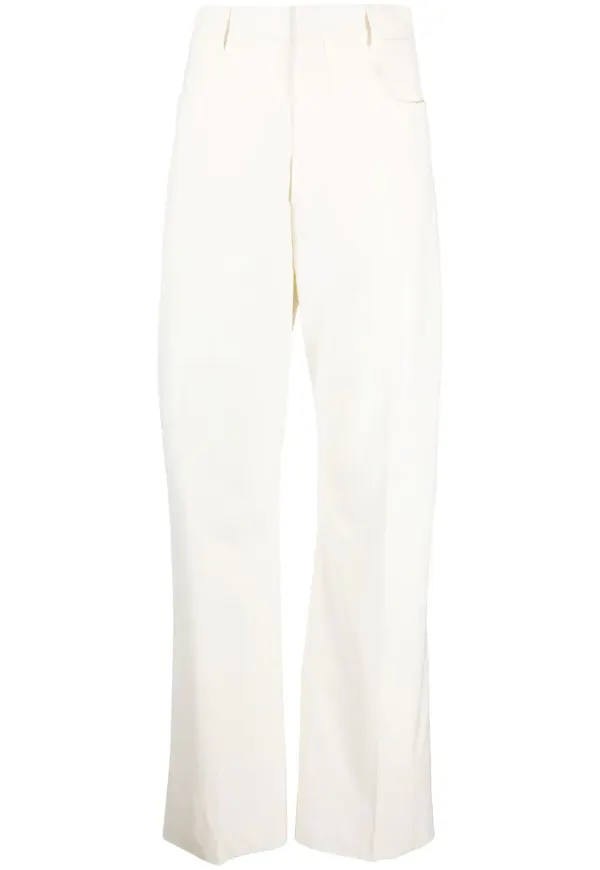 Jacquemus raka byxor - Vit