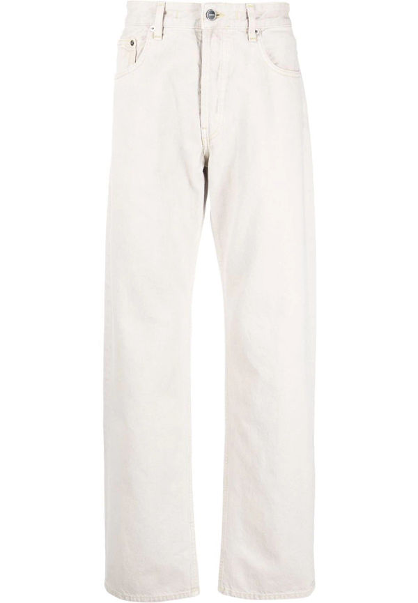 Jacquemus raka byxor med logotypmärke - Neutral