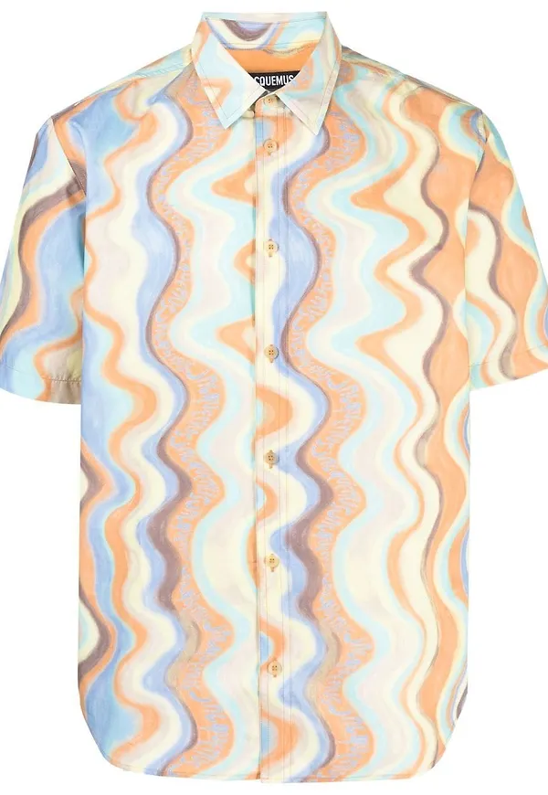 Jacquemus randig skjorta - Gul
