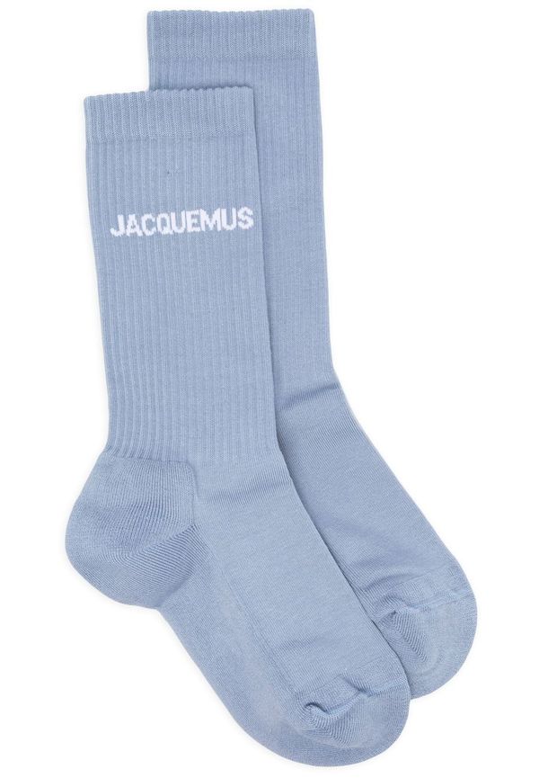 Jacquemus ribbade strumpor med logotyp - Blå