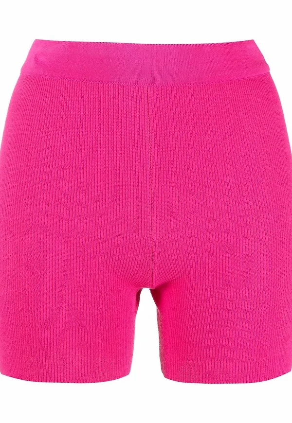 Jacquemus ribbstickade cykelbyxor - Rosa