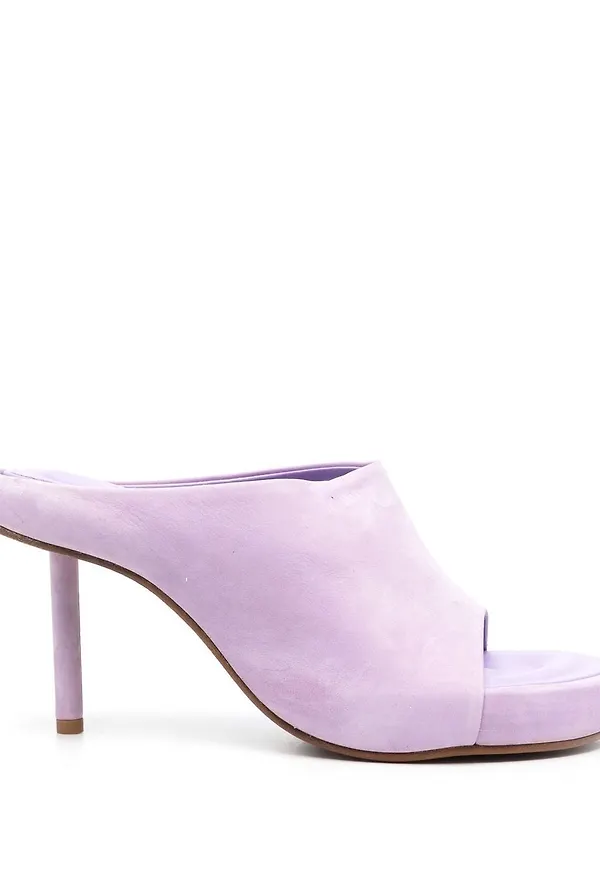 Jacquemus sandaler i kalvmocka - Lila
