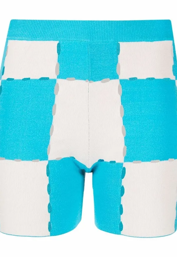 Jacquemus shorts med lappdesign - Blå