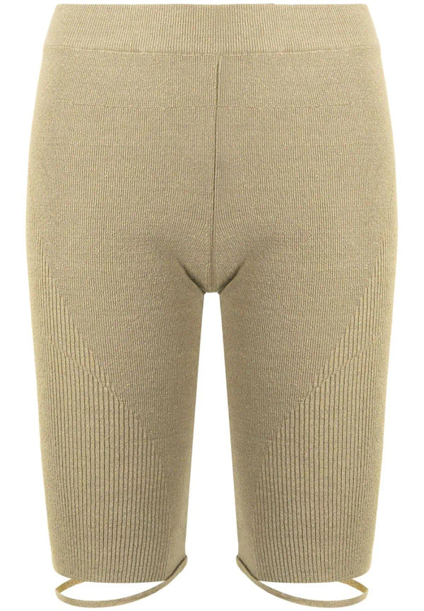 Jacquemus Sierra ribbstickade shorts - Grön