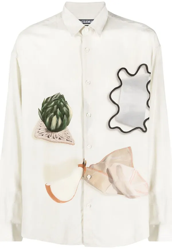 Jacquemus Simon Artichoke skjorta - Neutral