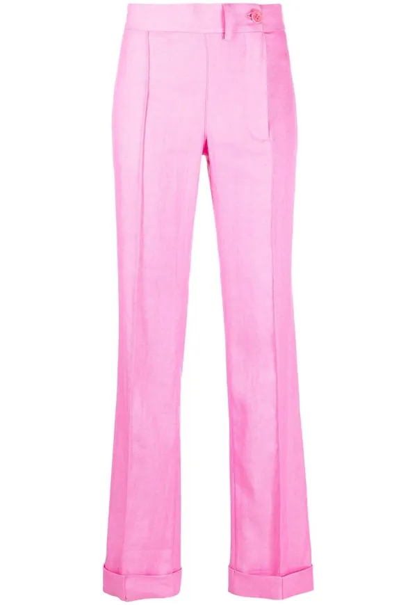 Jacquemus slacks med knäppning - Rosa