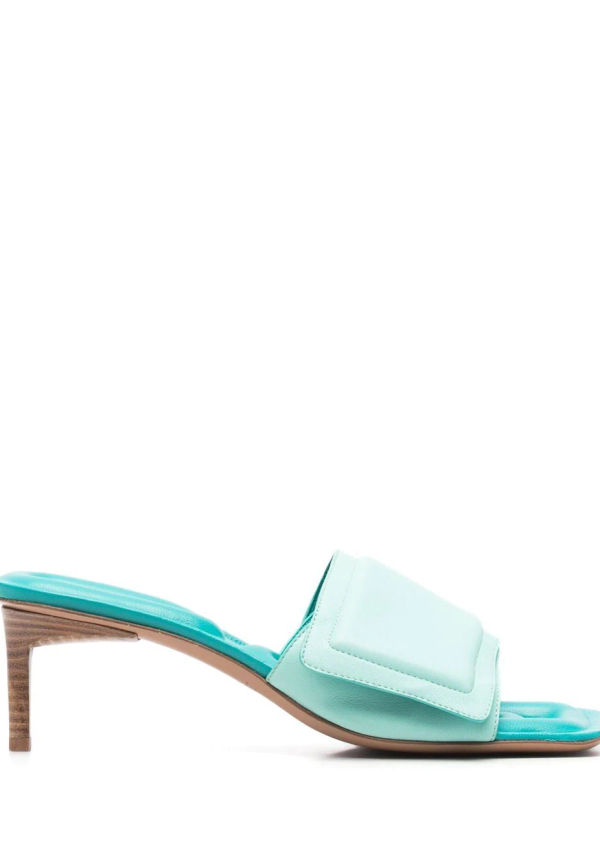 Jacquemus slip on-skor med klack 60 mm - Blå