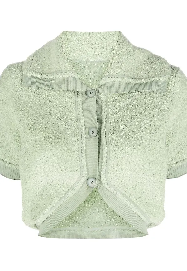 Jacquemus stickad croptop - Grön