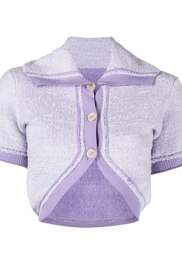 Jacquemus stickad croptop - Lila