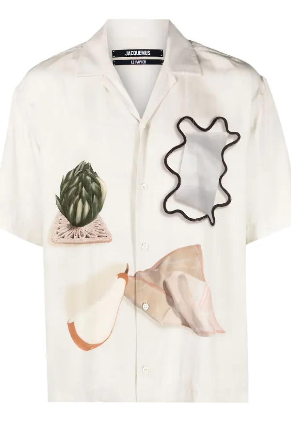 Jacquemus Still Life t-shirt med tryck - Neutral