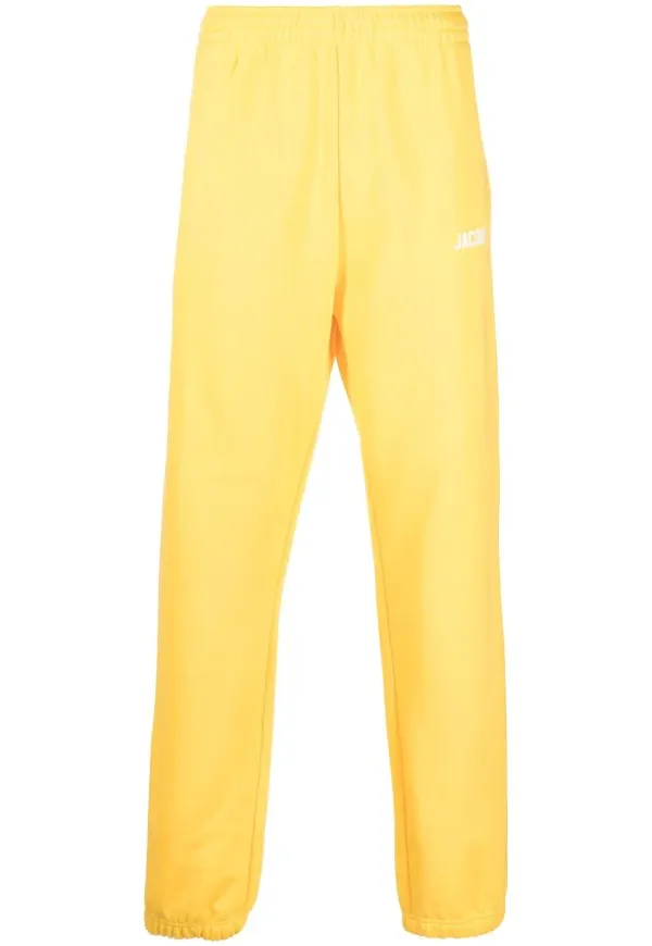 Jacquemus sweatpants med logotyp - Gul
