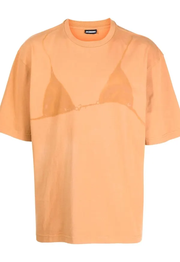 Jacquemus t-shirt med bikinitryck - Brun