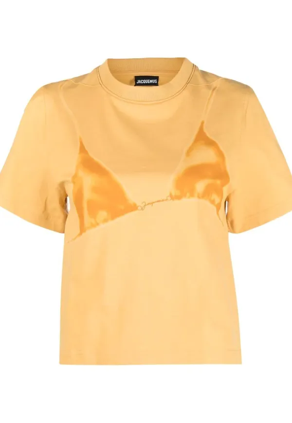 Jacquemus t-shirt med bikinitryck - Gul
