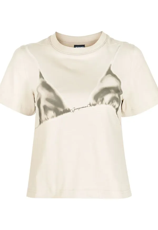 Jacquemus t-shirt med bikinitryck - Neutral