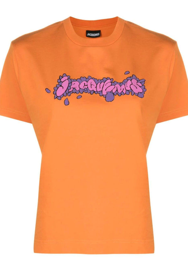Jacquemus t-shirt med logotyp - Orange