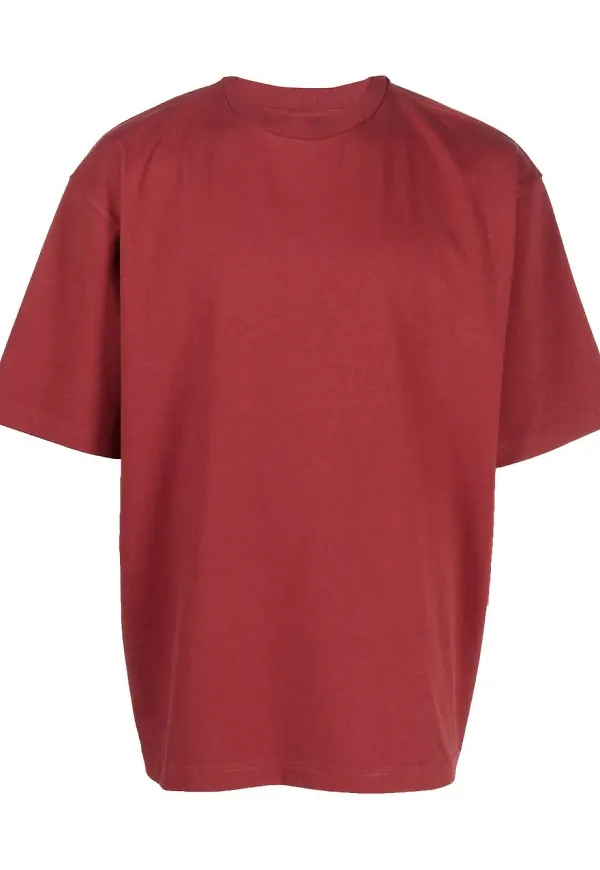 Jacquemus t-shirt med rundad hals - Röd