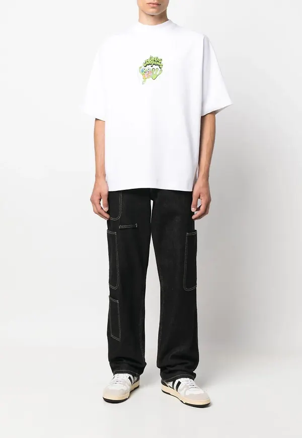 Jacquemus t-shirt med slogan - Vit
