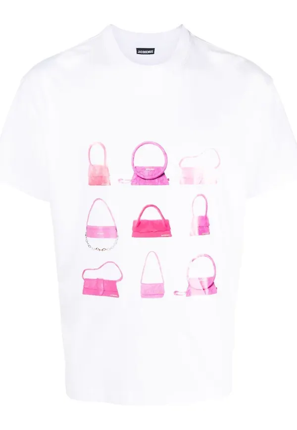 Jacquemus t-shirt med tryck - Vit