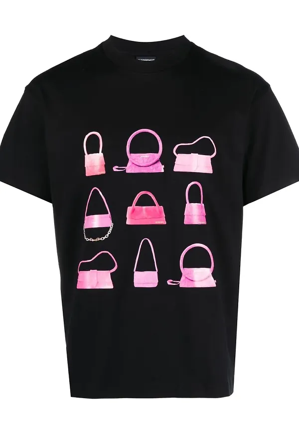 Jacquemus t-shirt med väsktryck - Svart