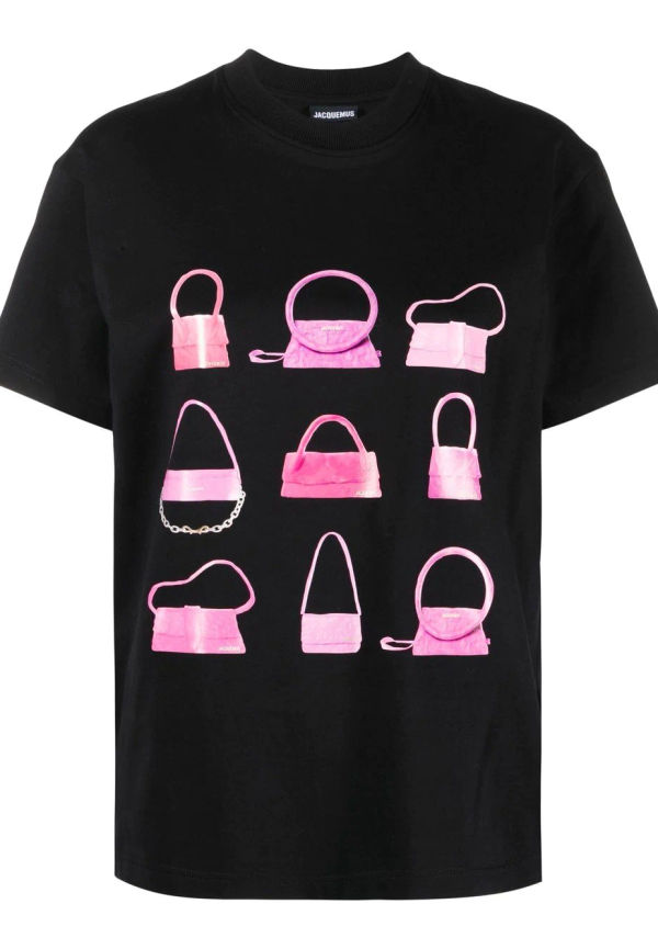 Jacquemus t-shirt med väsktryck - Svart