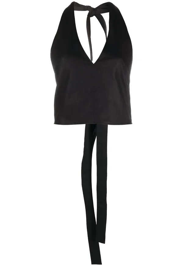 Jacquemus topp med halterneck - Svart