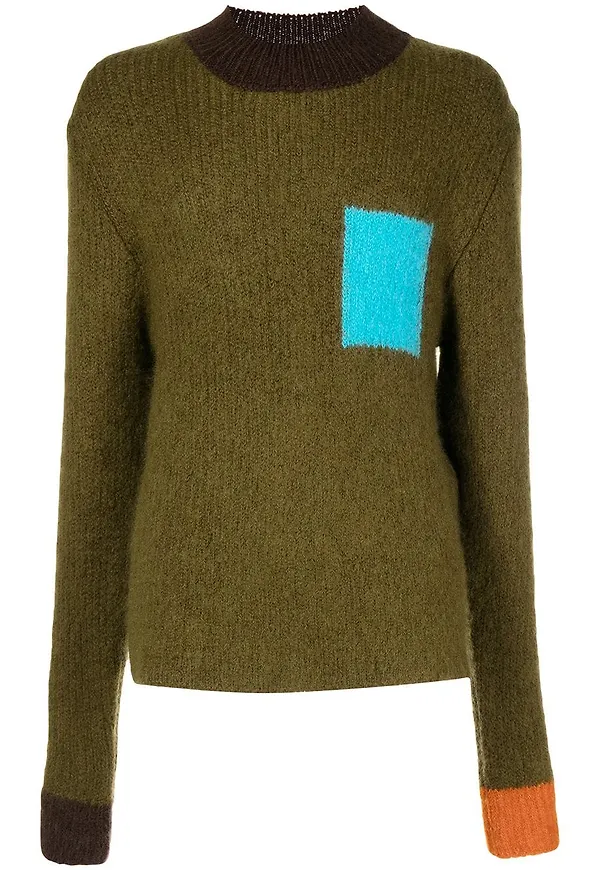 Jacquemus tröja med färgblock - Grön