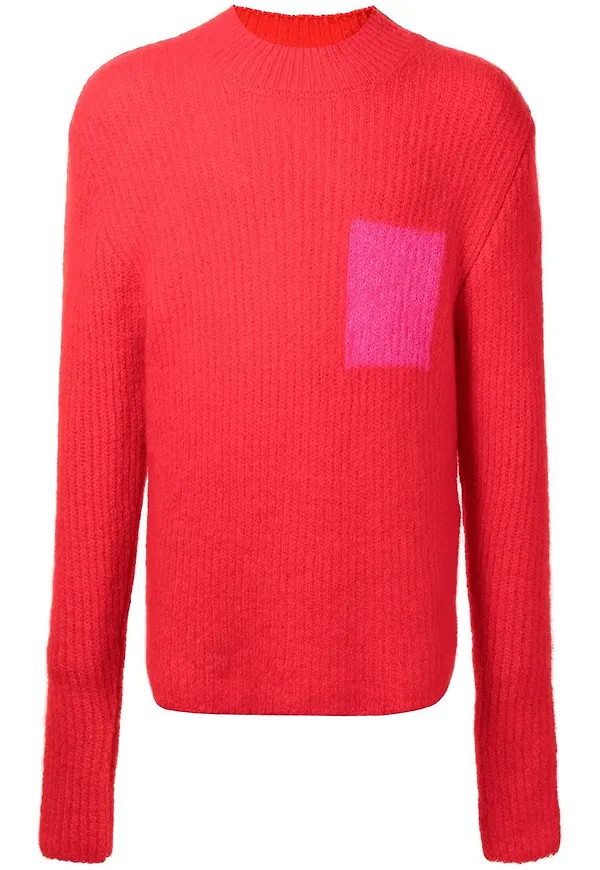 Jacquemus tröja med rullkrage - Röd