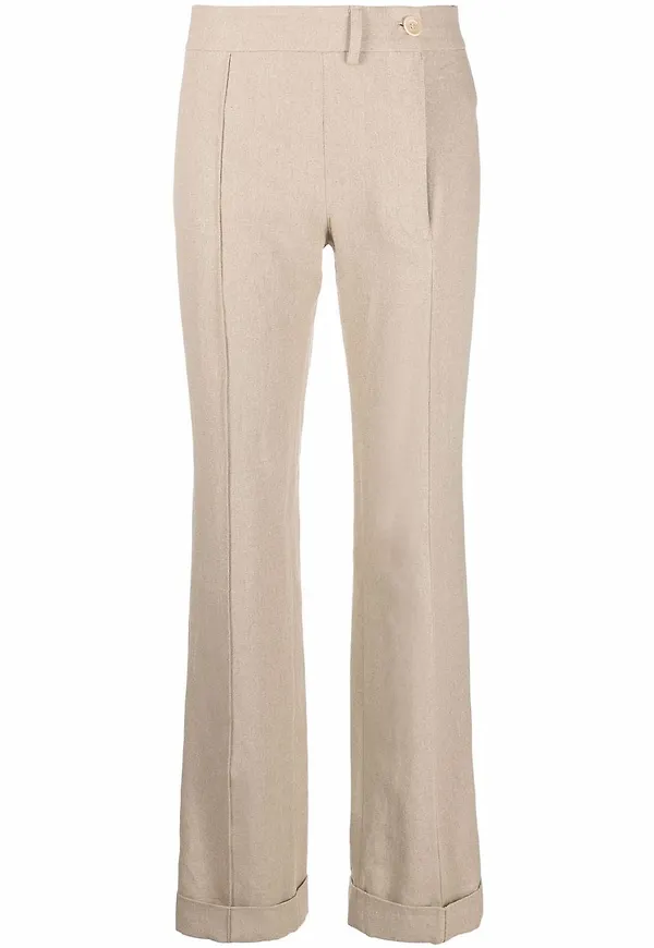 Jacquemus utsvängda byxor - Neutral