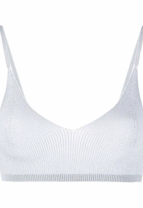 Jacquemus Valensole stickad bralette - Grå