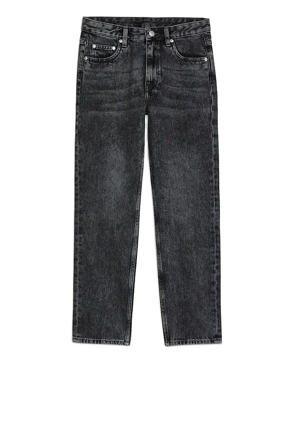 JADE CROPPED Slim Jeans - Black