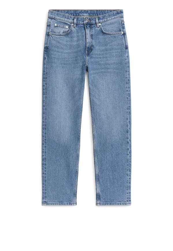 JADE CROPPED Slim Stretch Jeans - Blue