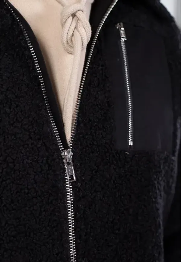 Jaden Pile Jacket - Black
