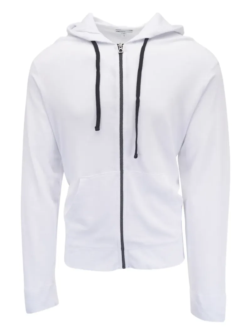 James Perse hoodie med dragkedja - Vit