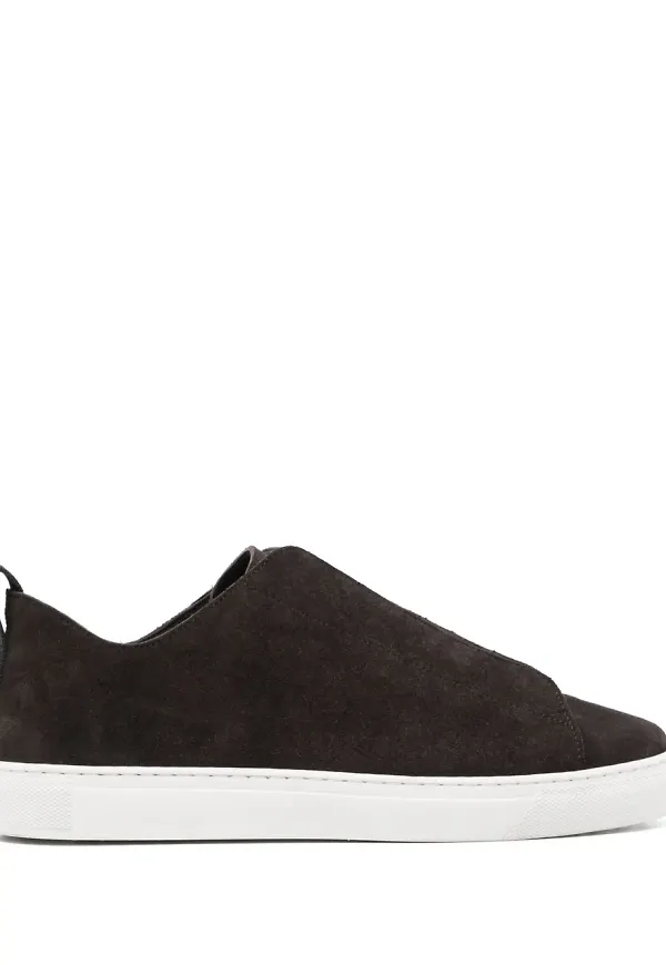James Perse Solstice sneakers i mocka - Brun