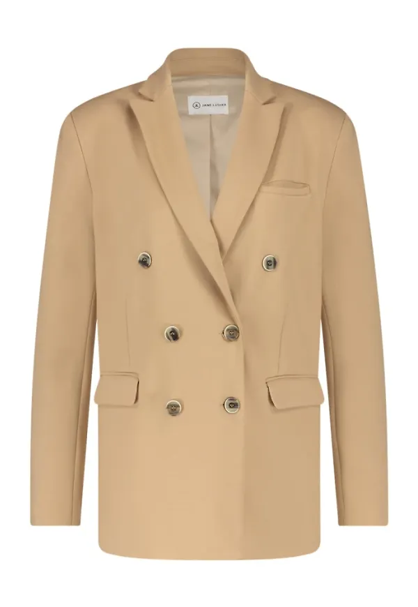 Jane Lushka - Blazer - Beige - Dam - Storlek: S,Xs