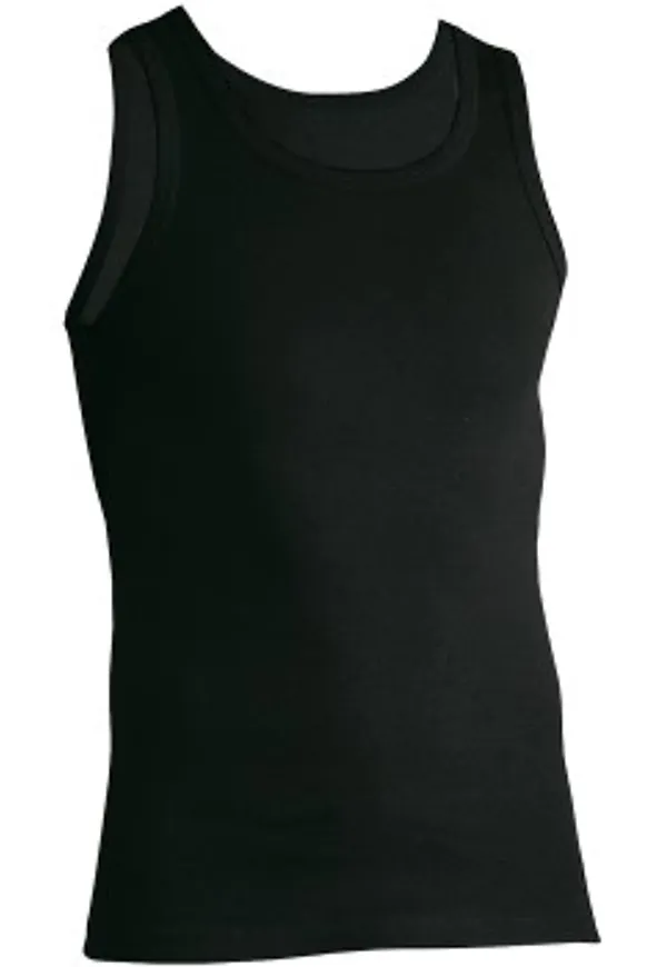 JBS Basic Tanktop Svart bomull X-Large Herr