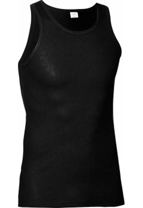 JBS Classic Singlet Svart bomull Small Herr
