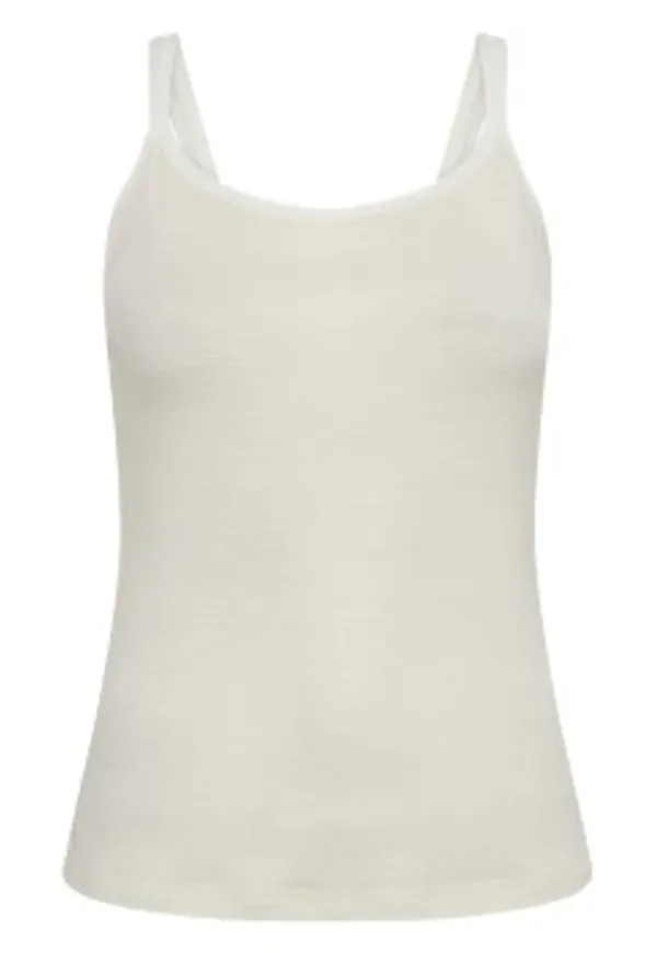 JBS of Denmark Wool Narrow Straps Top Benvit ull X-Large Dam