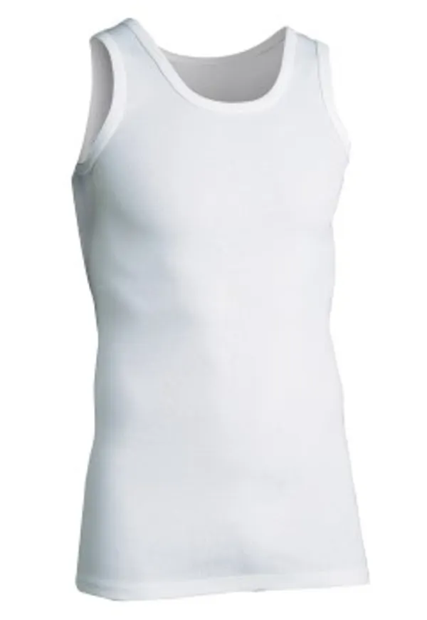 JBS Original 30001 Singlet Vit bomull 4XL Herr
