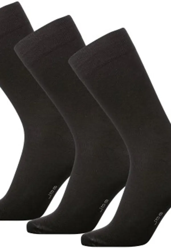 JBS Strumpor 3P Socks Svart Strl 36/40 Herr