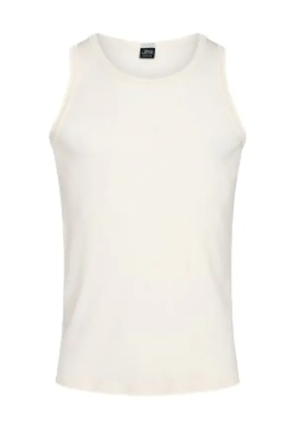 JBS Wool Singlet Creme ull Medium Herr
