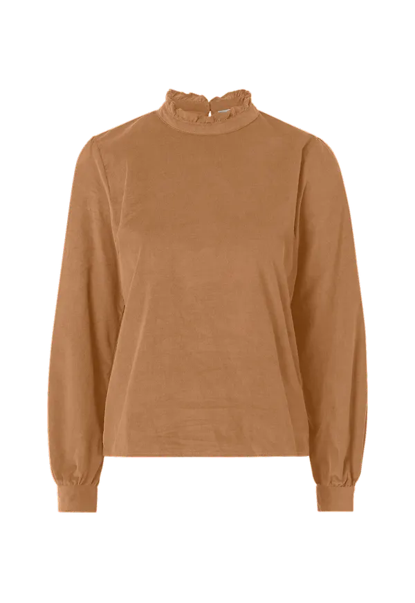 JDY - Blus jdyCollins L/S Corduroy Top - Natur