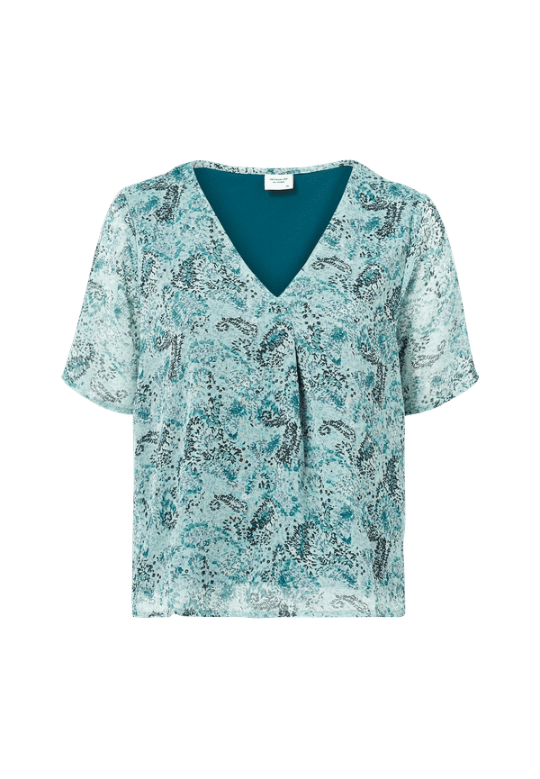 JDY - Blus jdyLinda 2/4 Top Wvn - Blå