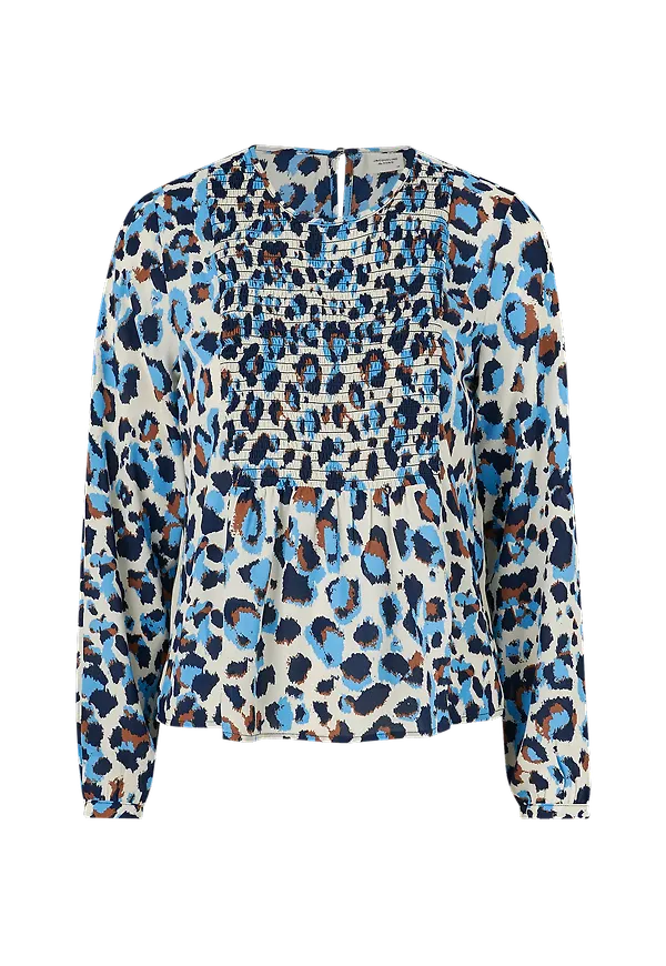 JDY - Blus jdyRicci L/S Smock Top - Natur