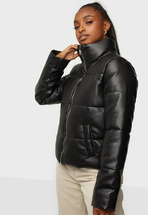 JdY - Bomberjackor - Jdytrixie Faux Leather Jacket Otw S - Jackor - Bomber Jackets
