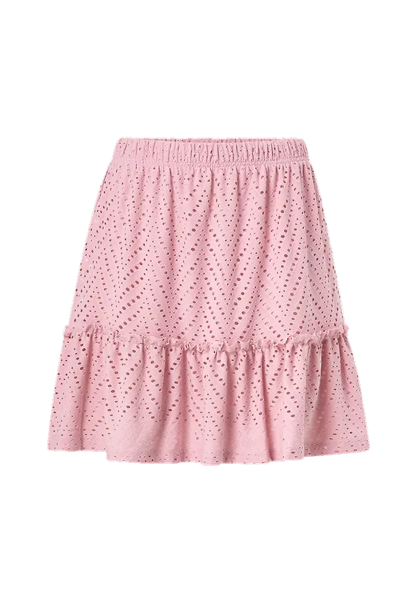 JDY - Elastisk midja jdyCarla Cathinka Frill Skirt - Rosa