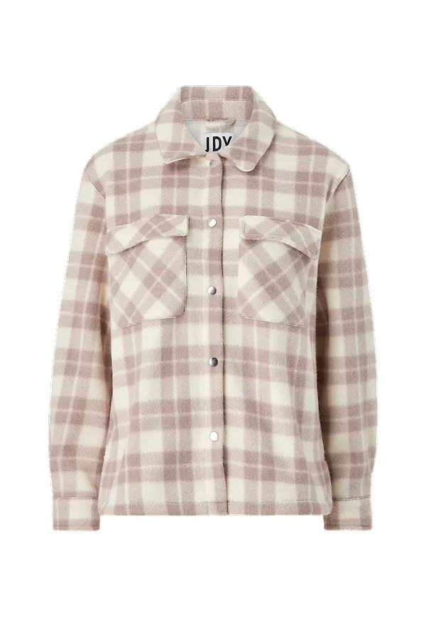 JDY - Jacka jdyHolly Check Short Shacket Otw HA - Brun